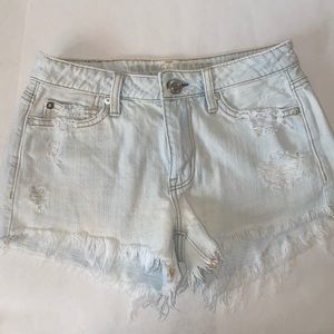 American eagle cutoff denim shorts. Light Wash. Sz 00